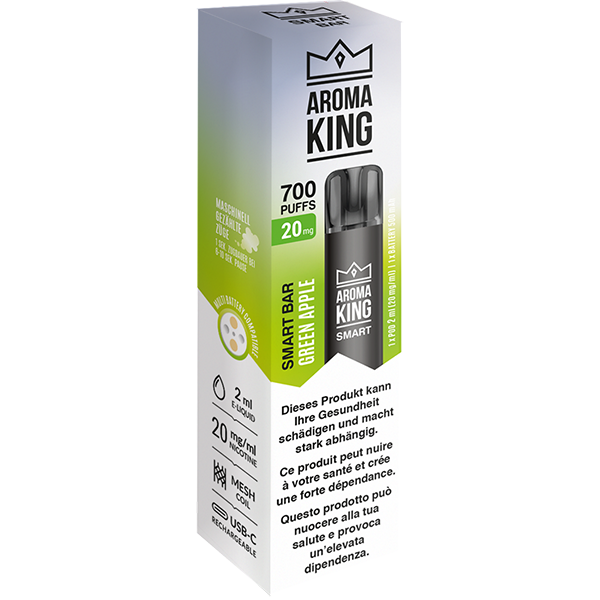 Aroma King SMART BAR 700 Green Apple 20mg