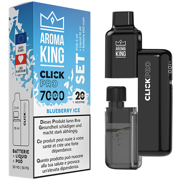Aroma King Click Pro 7000 SET Blueberry Ice