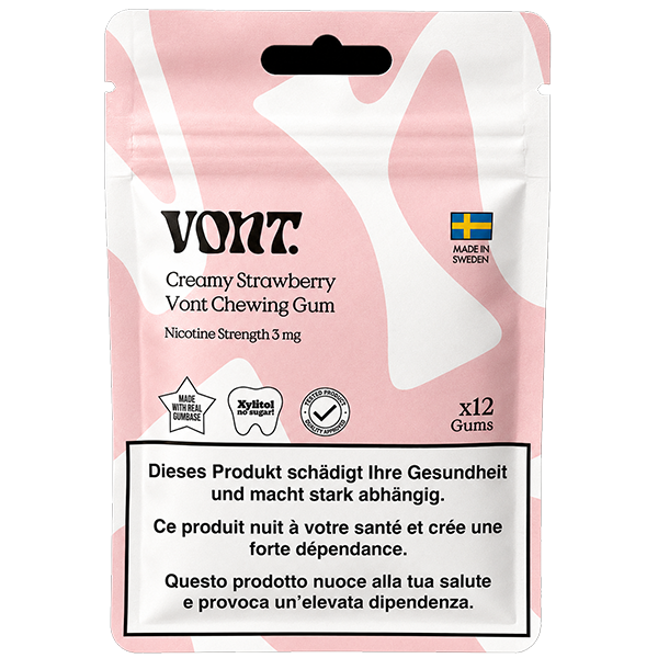 Vont Chewing Gum Creamy Strawberry 3mg